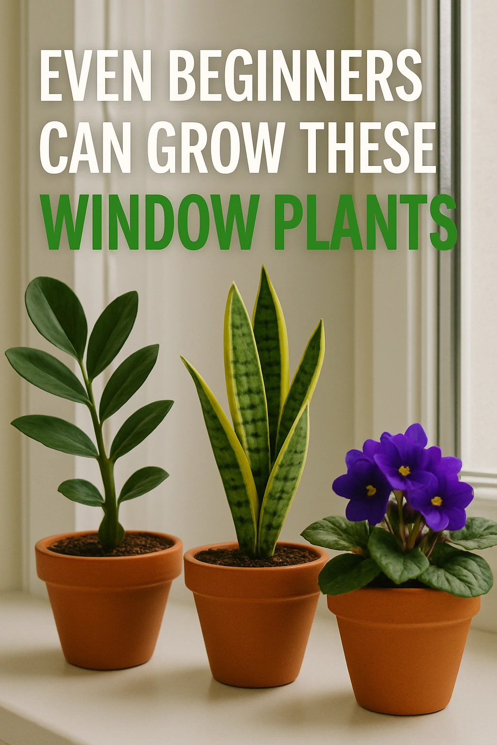 Even Beginners Can Grow These Window Plants