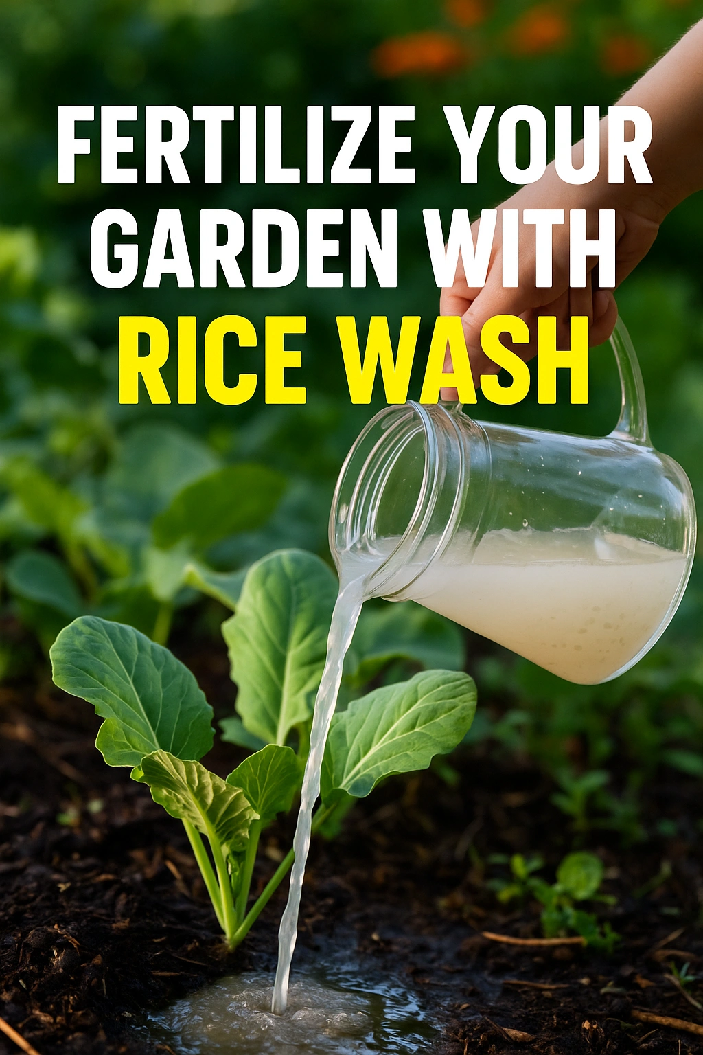 Fertilize Your Garden with Rice Wash