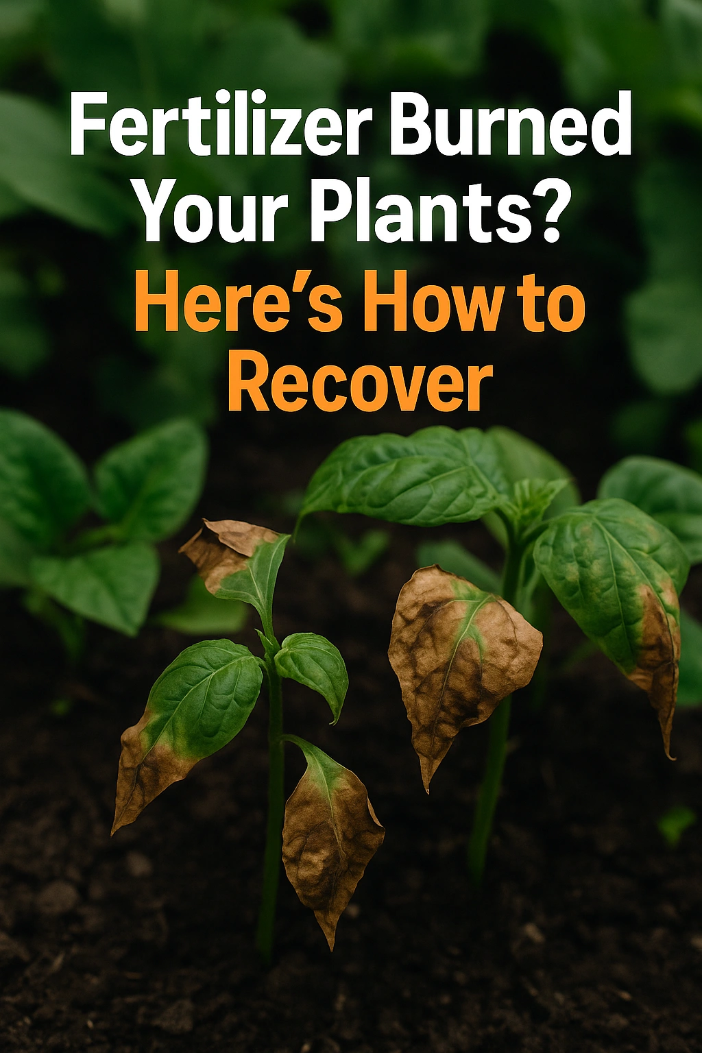 Fertilizer Burned Your Plants Here's How to Recover