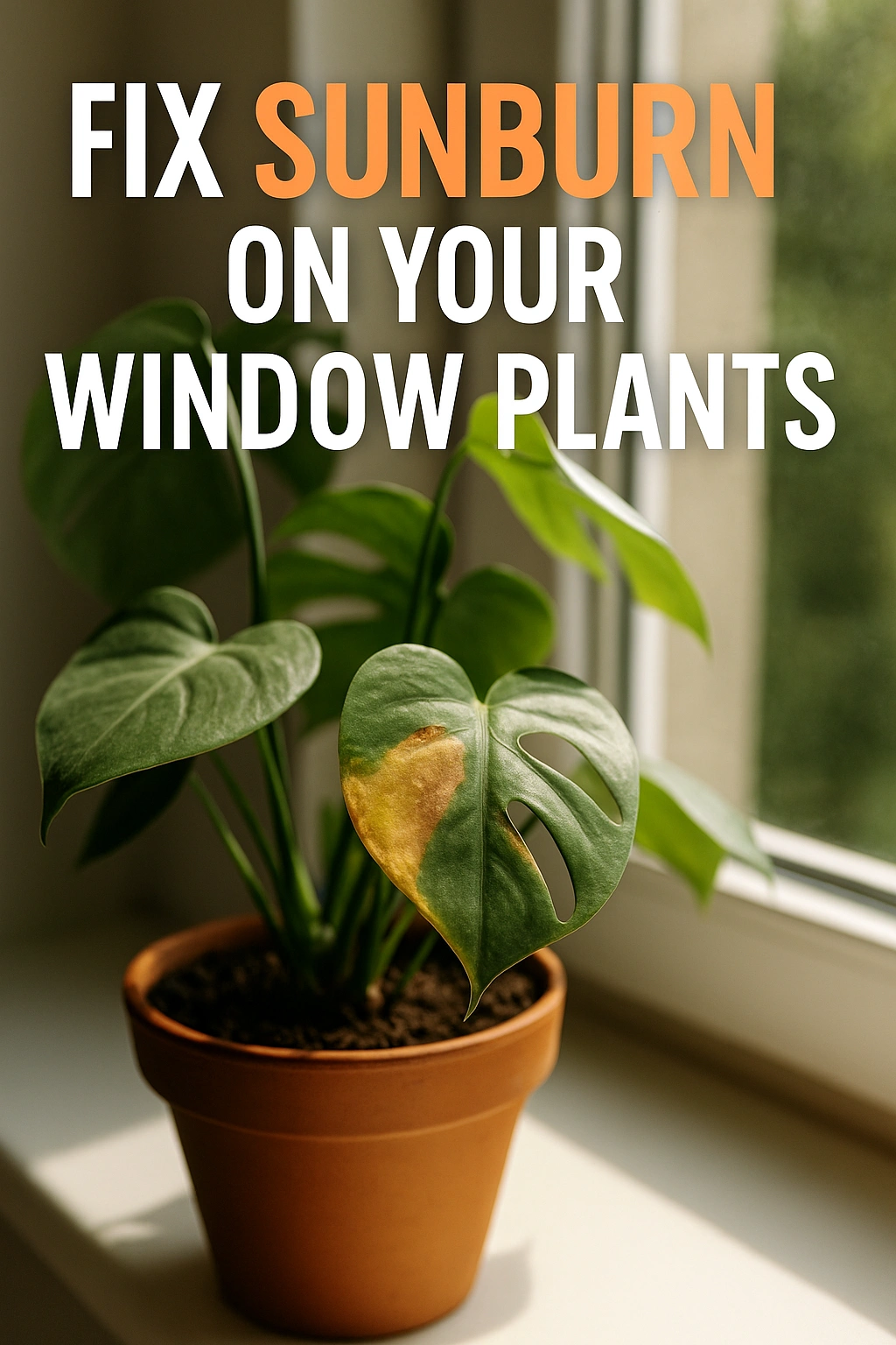 Fix Sunburn on Your Window Plants