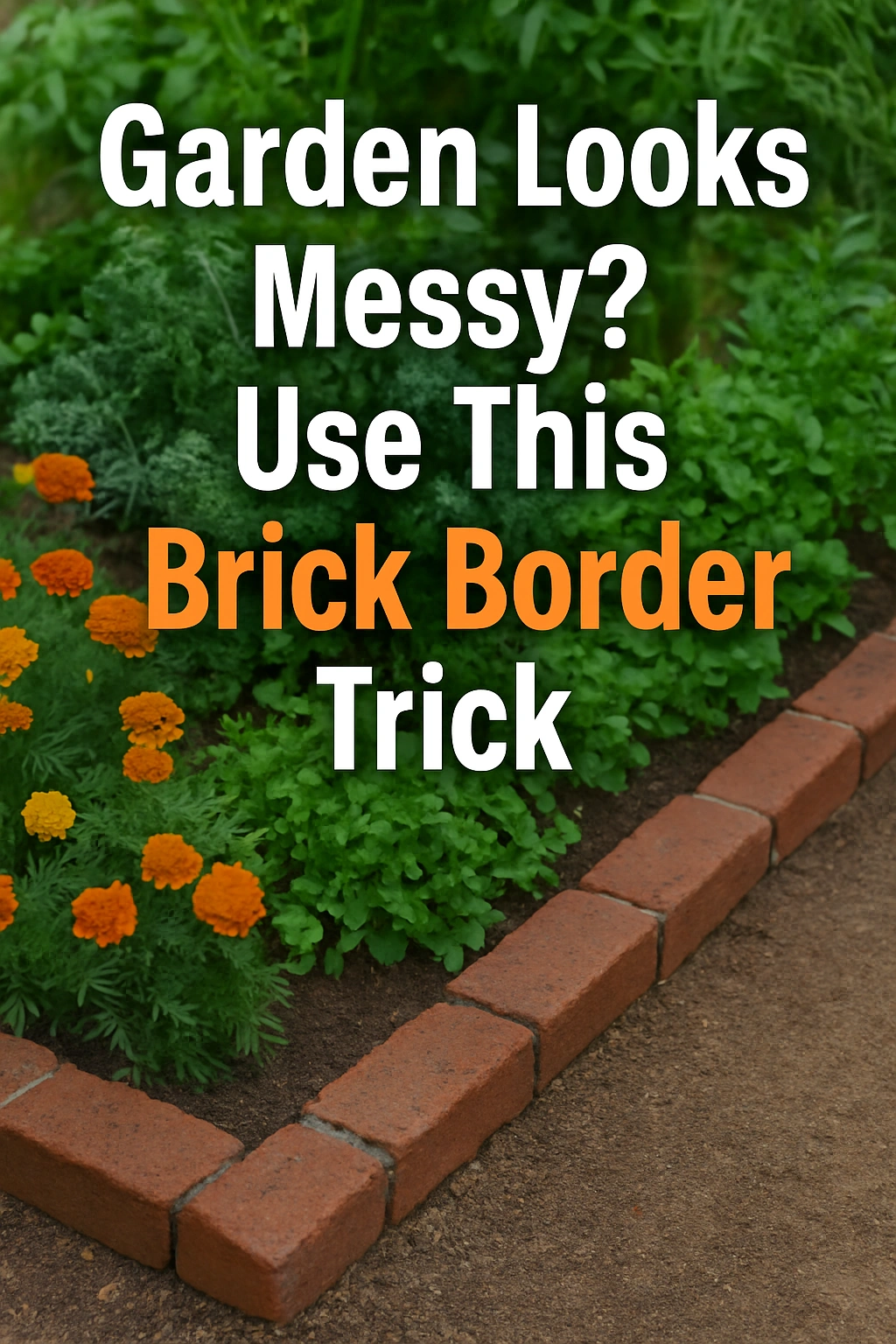 Garden Looks Messy Use This Brick Border Trick