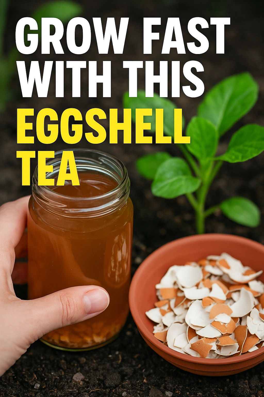 Grow Fast with This Eggshell Tea
