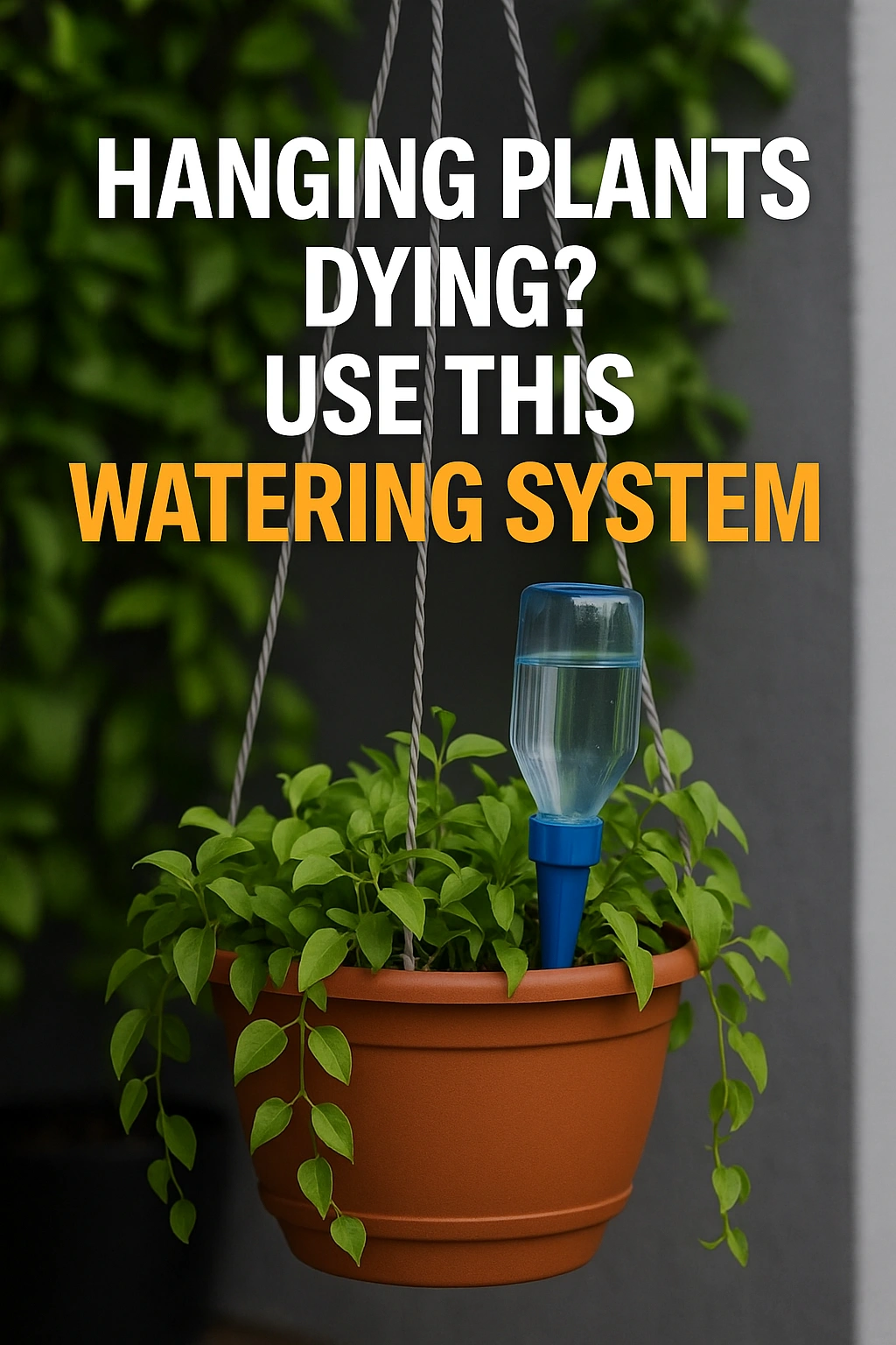 Hanging Plants Dying Use This Watering System