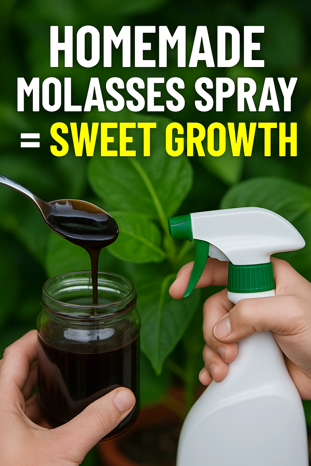 Homemade Molasses Spray = Sweet Growth