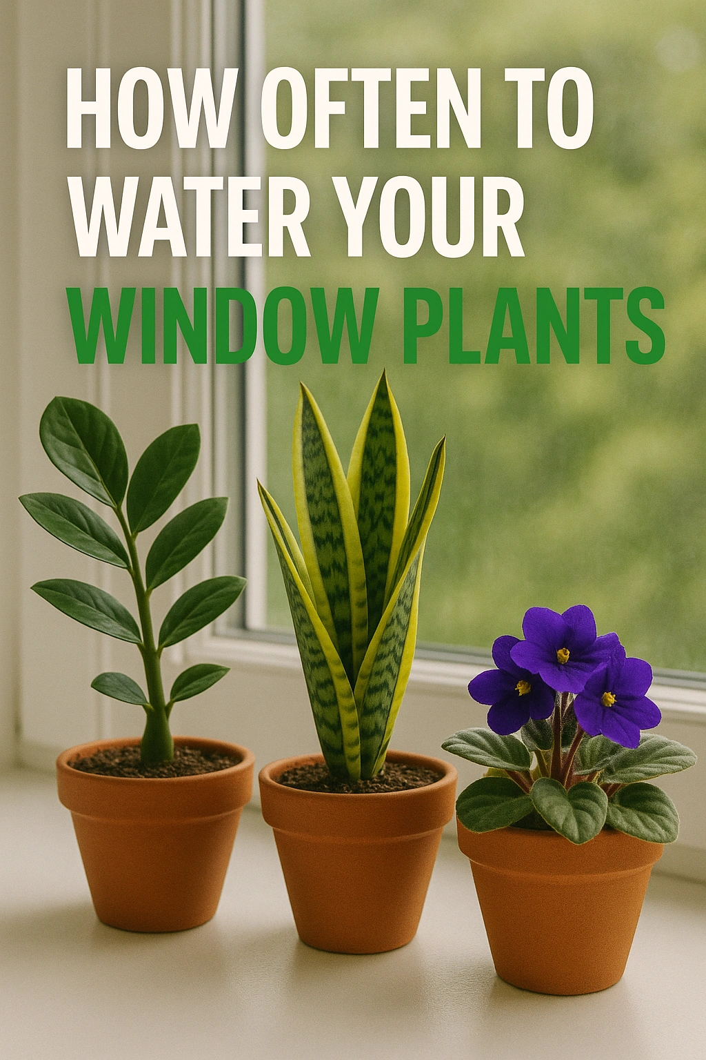 How Often to Water Your Window Plants