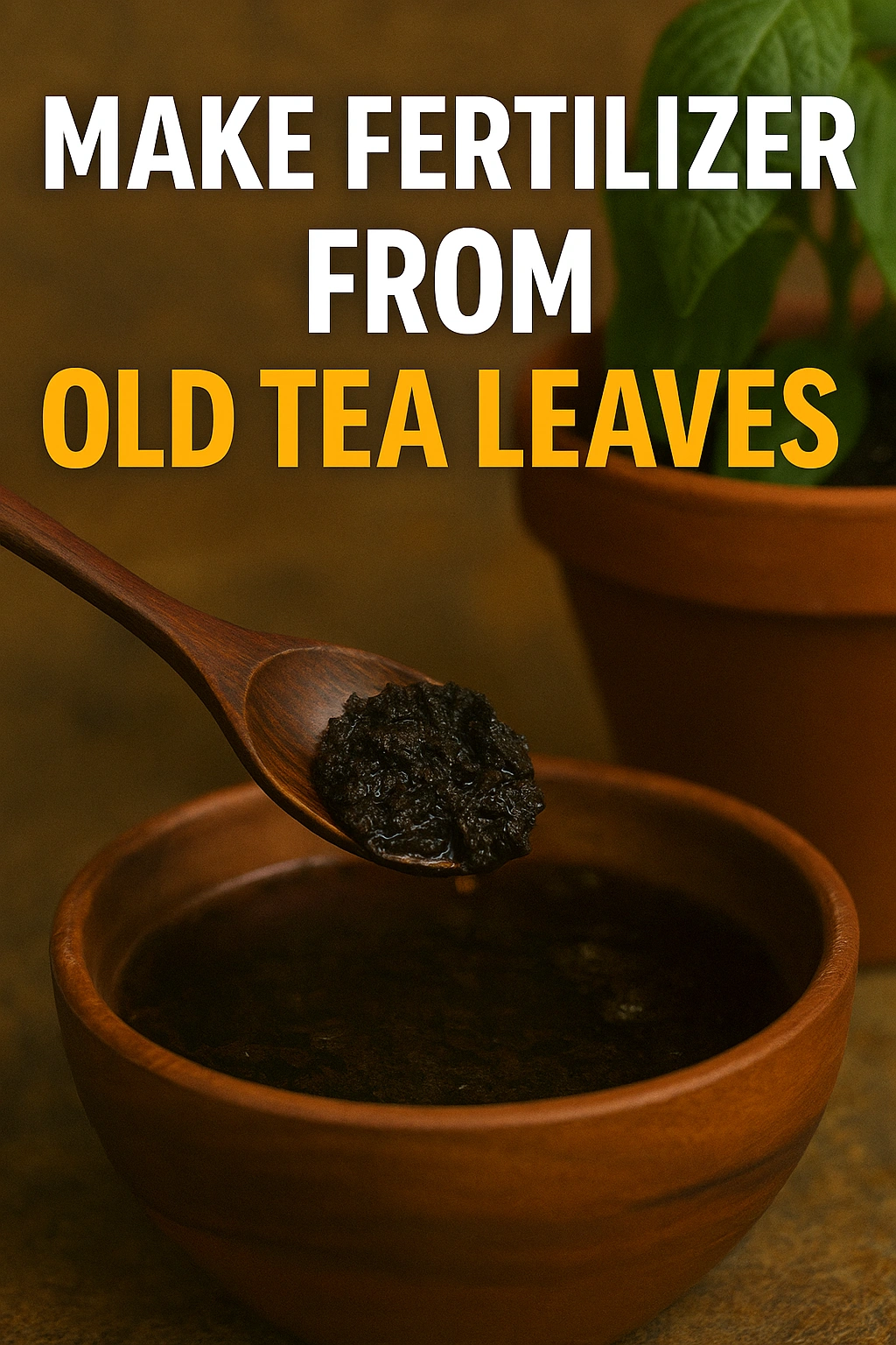 Make Fertilizer from Old Tea Leaves