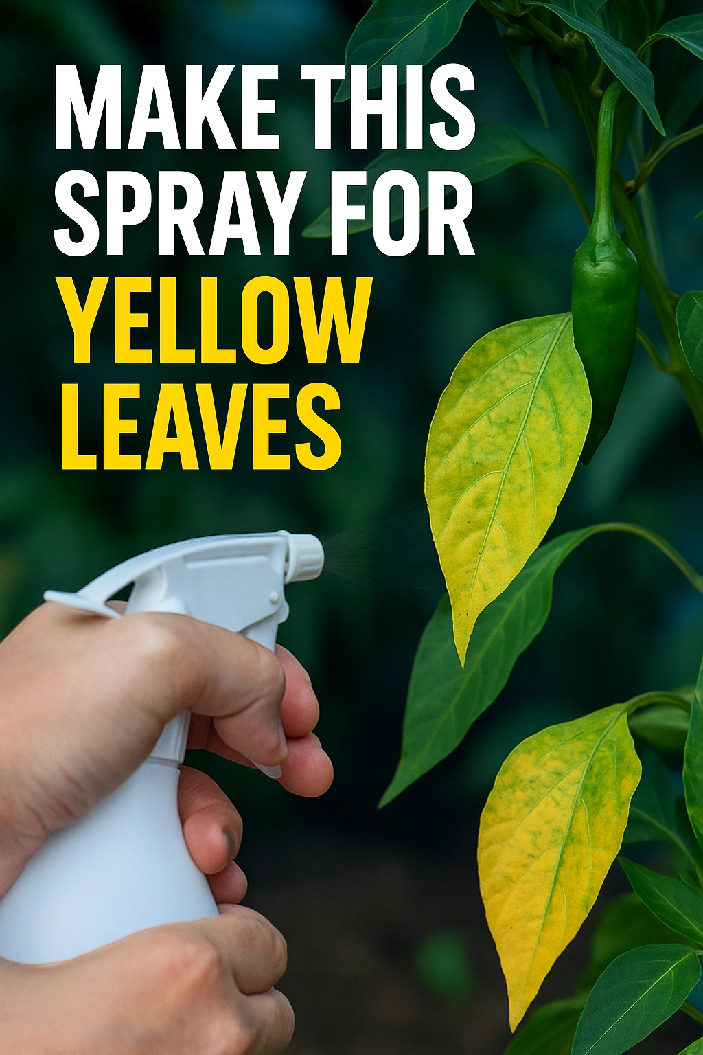 Make This Spray for Yellow Leaves