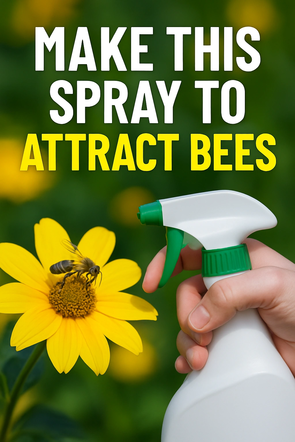 Make This Spray to Attract Bees