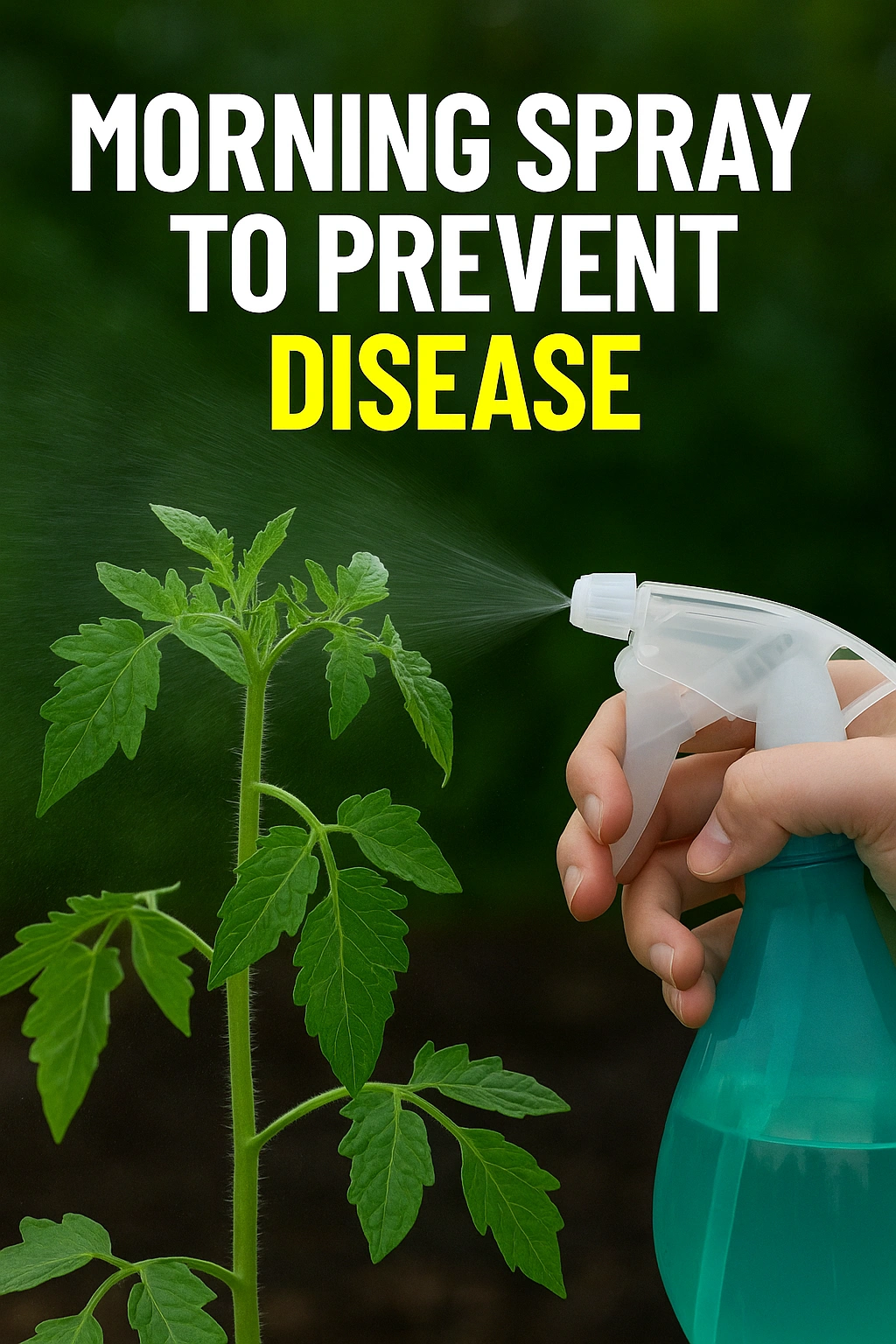 Morning Spray to Prevent Disease