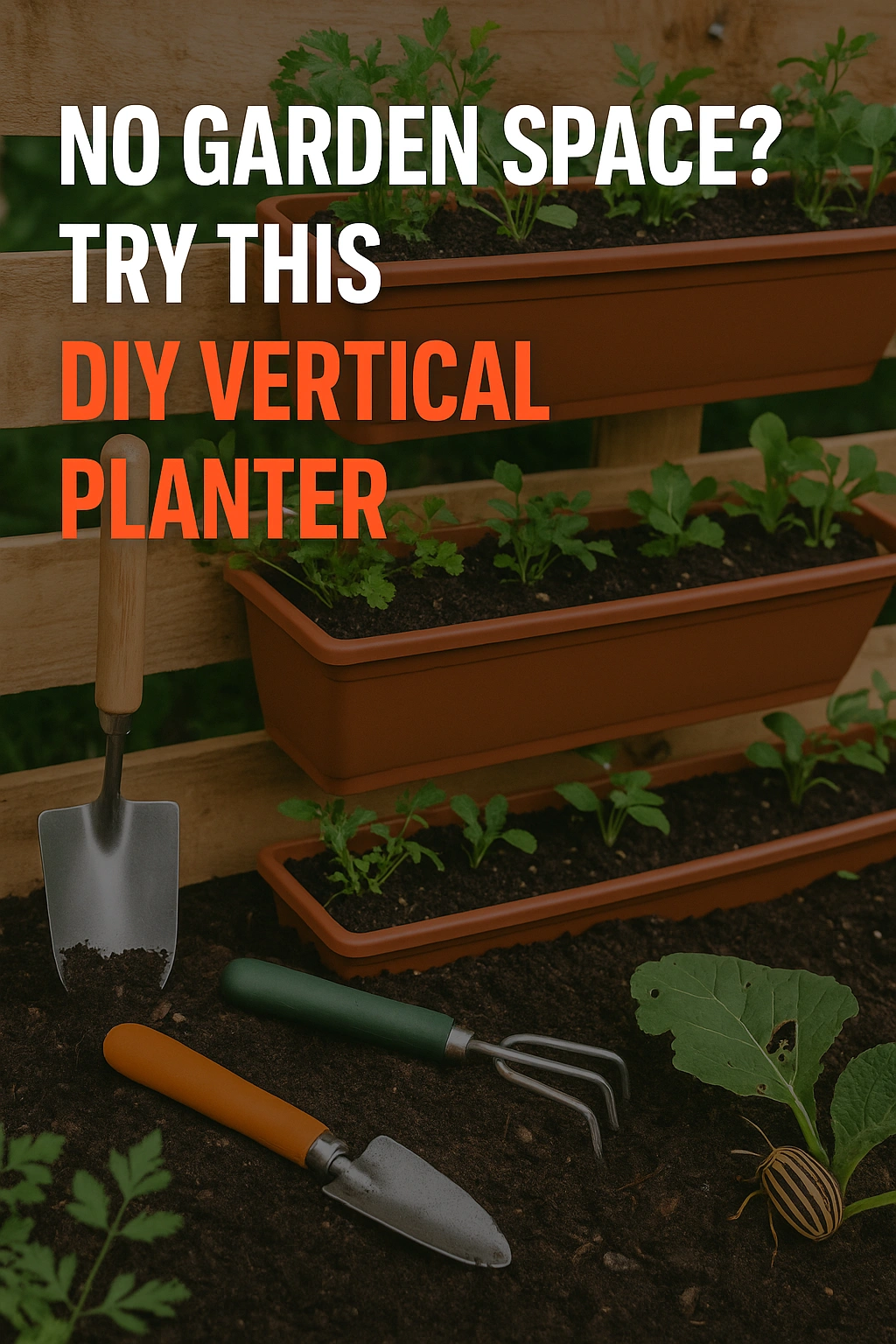 No Garden Space Try This DIY Vertical Planter