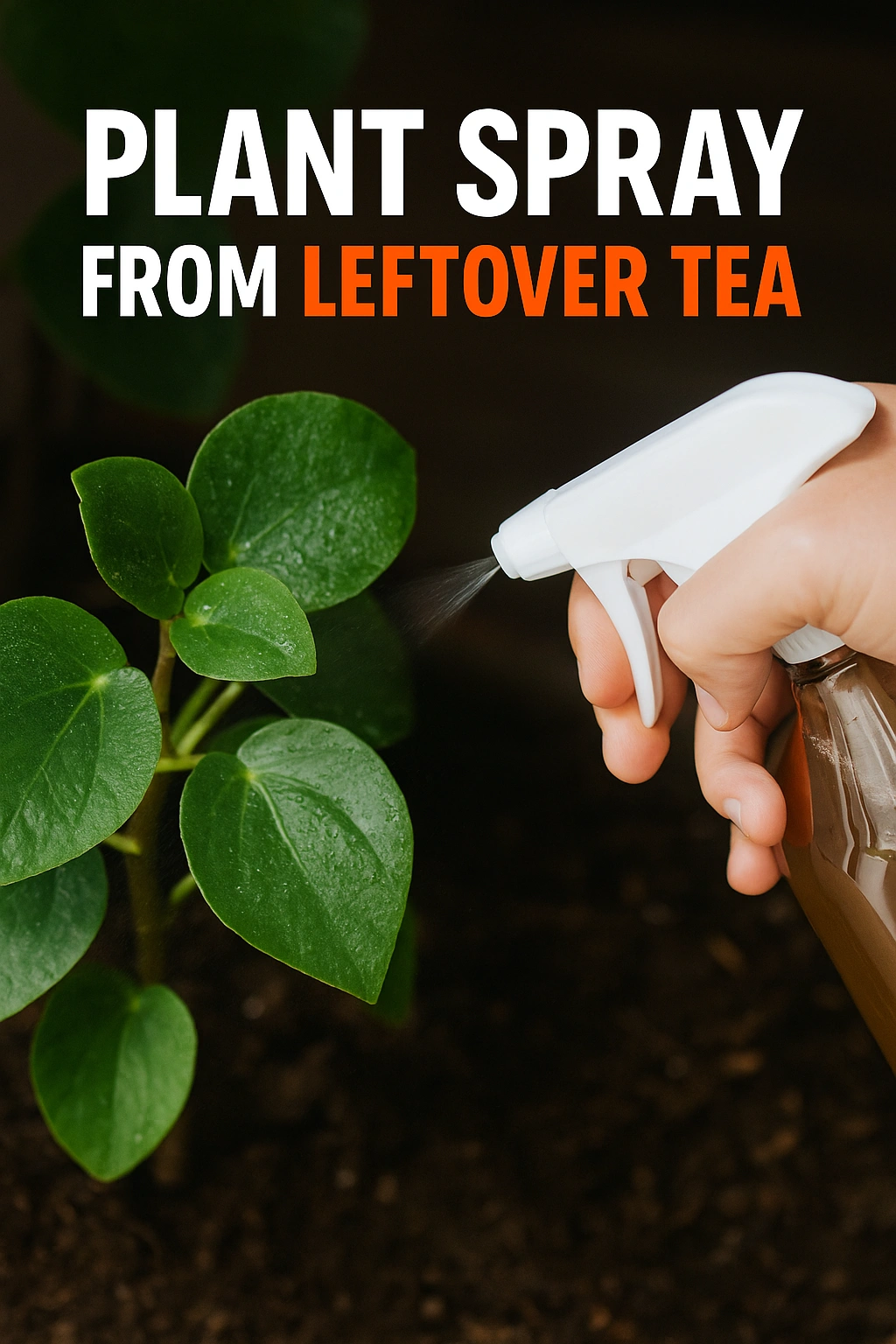 Plant Spray from Leftover Tea