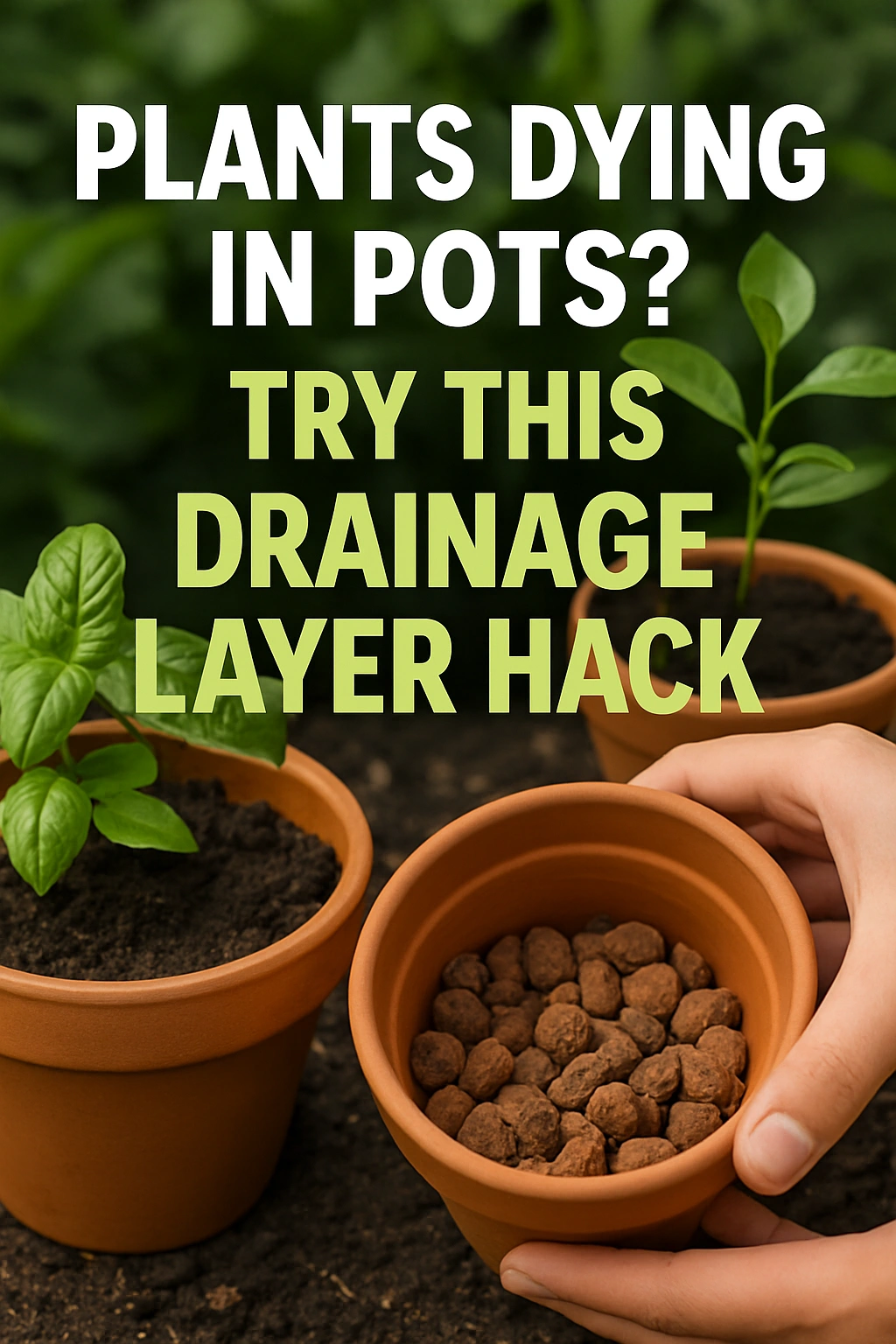 Plants Dying in Pots Try This Drainage Layer Hack