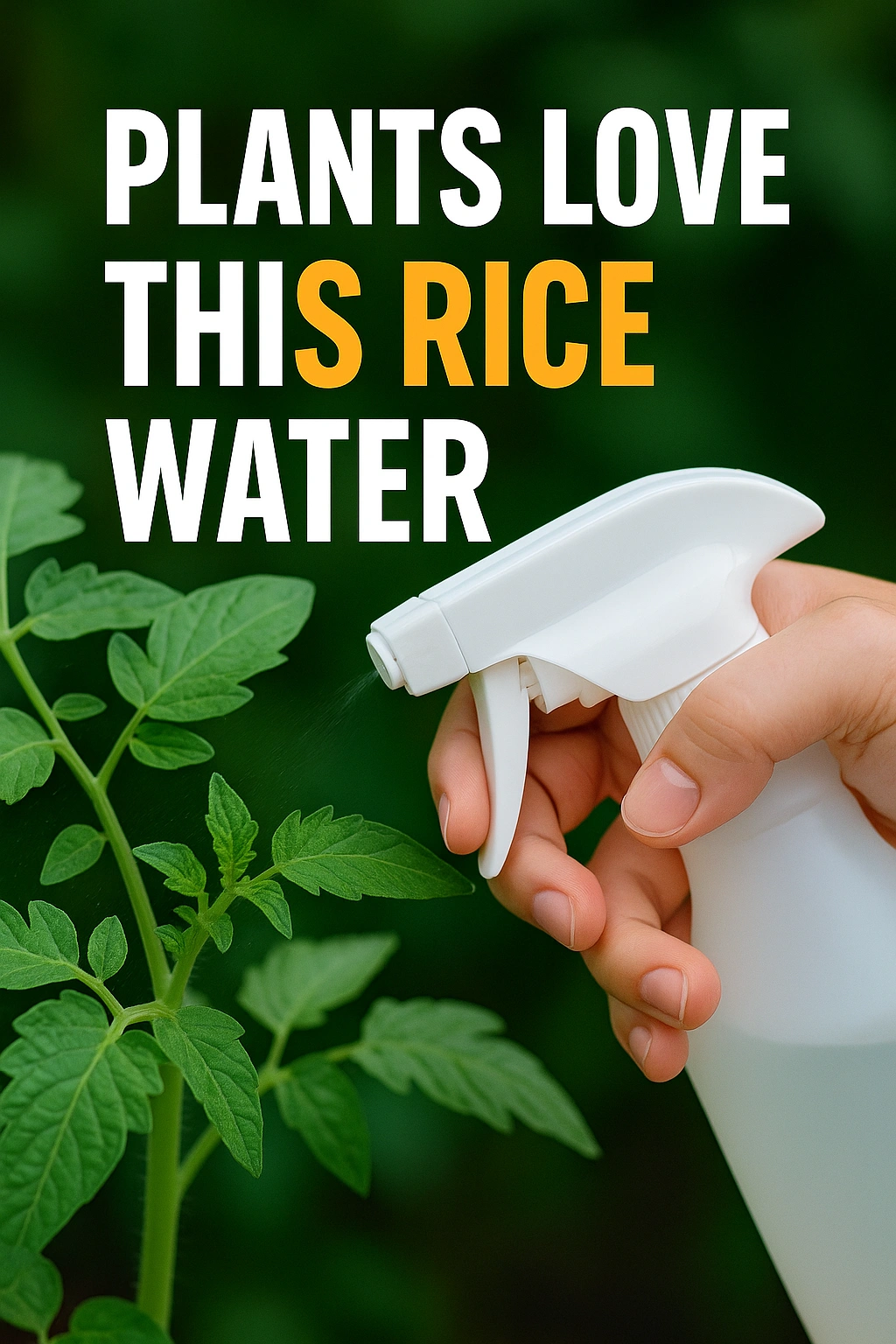 Plants Love This Rice Water Spray