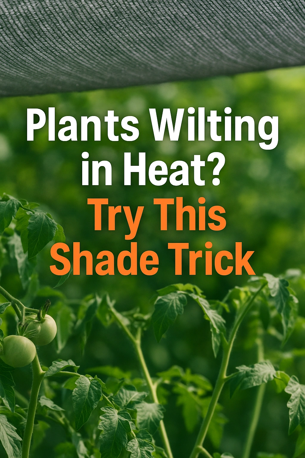 Plants Wilting in Heat Try This Shade Trick
