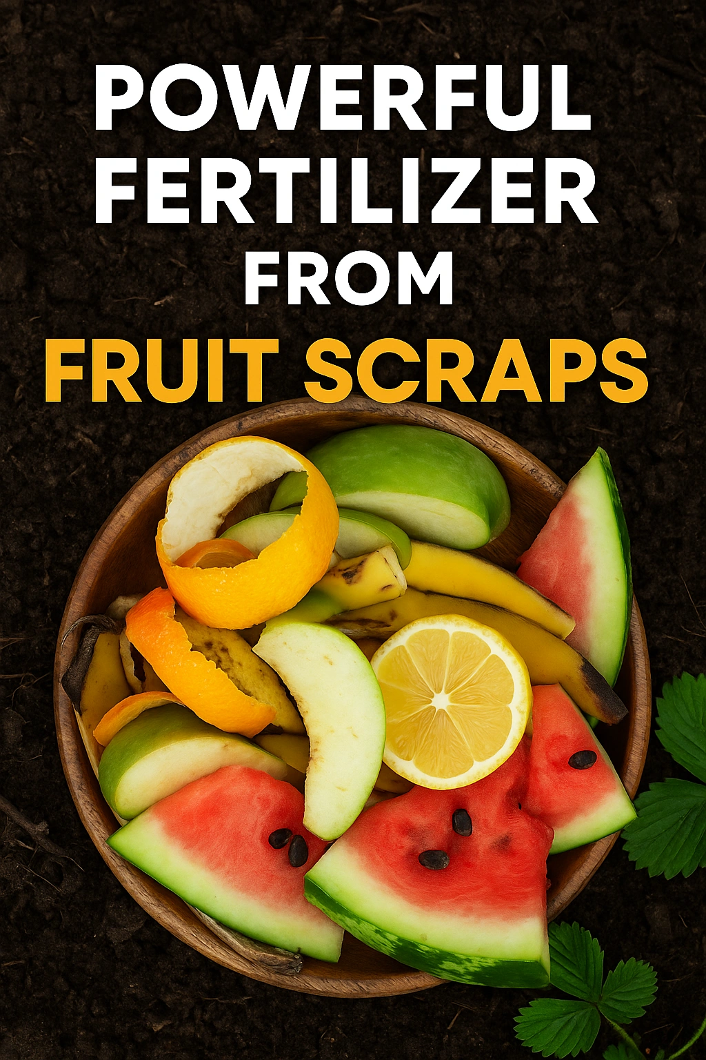 Powerful Fertilizer from Fruit Scraps
