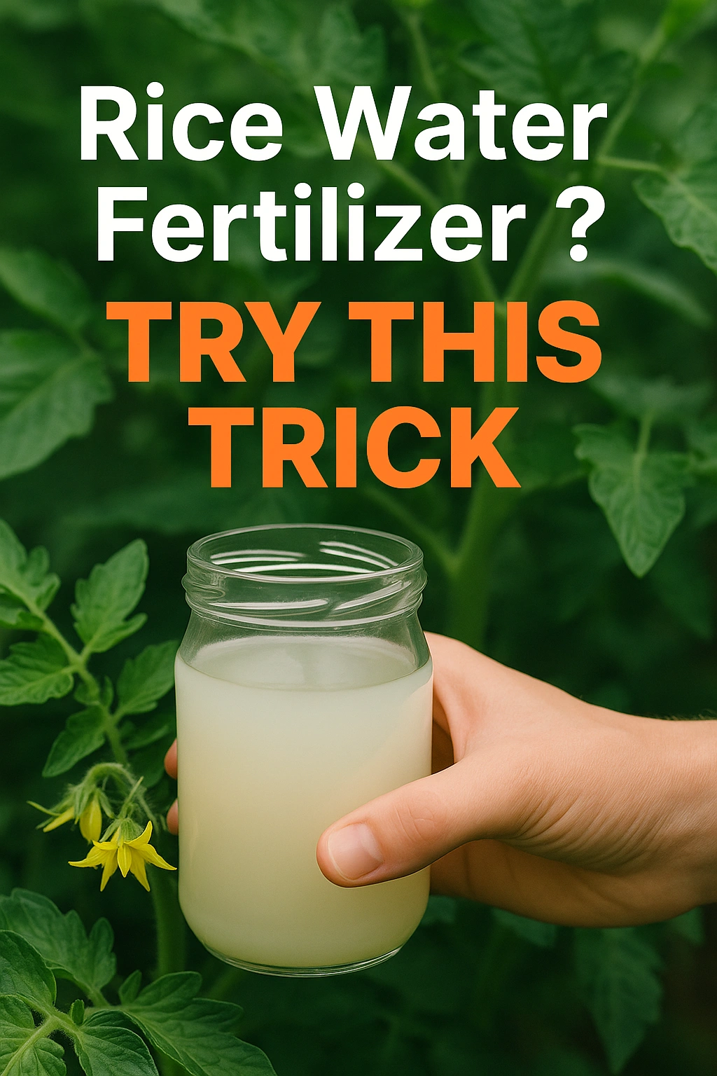Rice Water Fertilizer Try This Trick