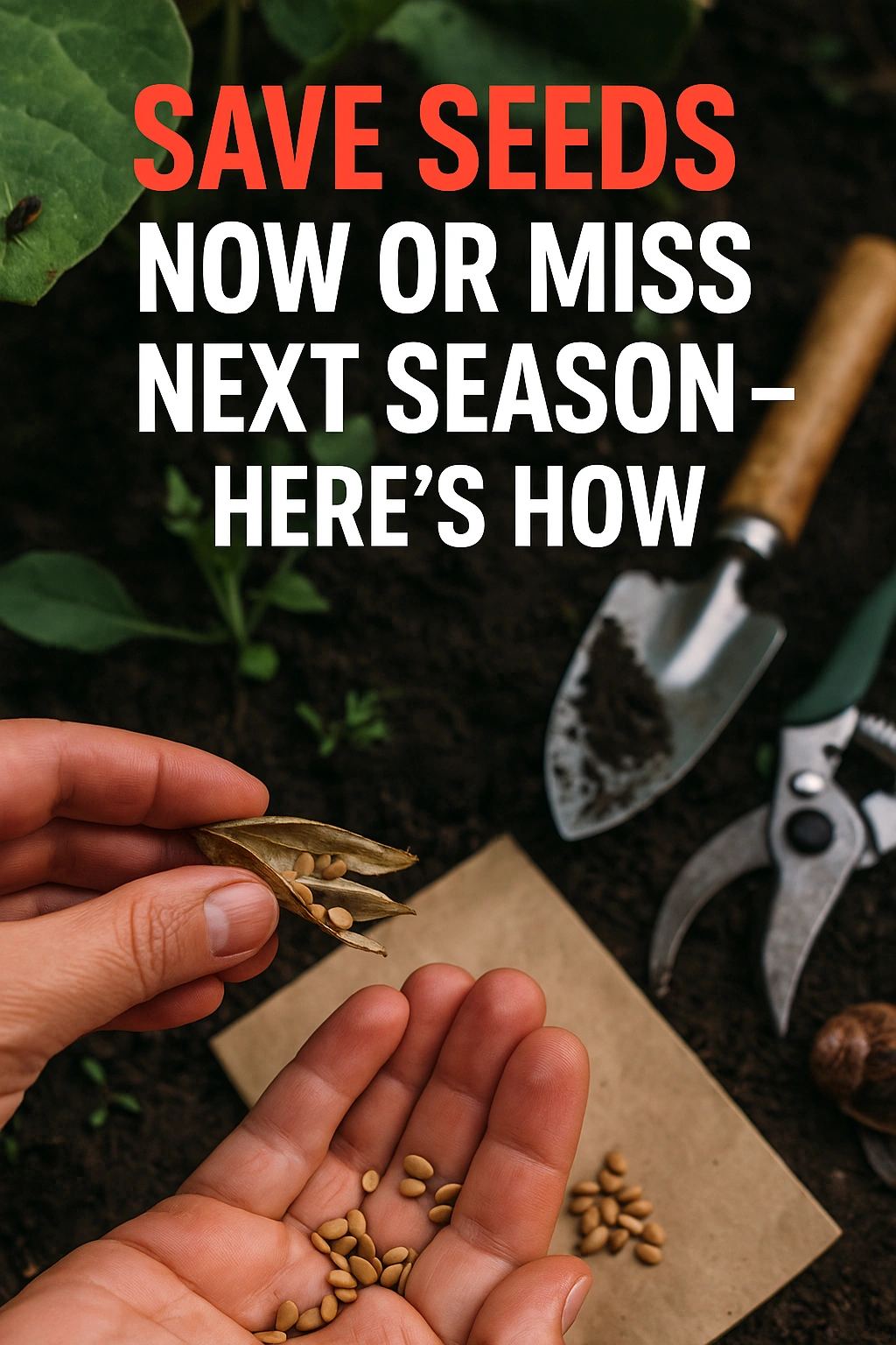 Save Seeds Now or Miss Next Season — Here's How