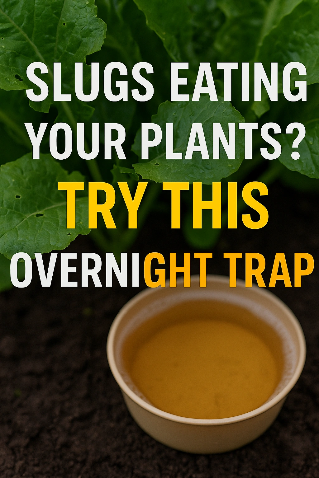 Slugs Eating Your Plants Try This Overnight Trap