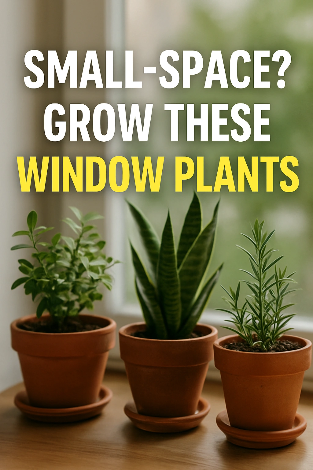 Small-Space Grow These Window Plants