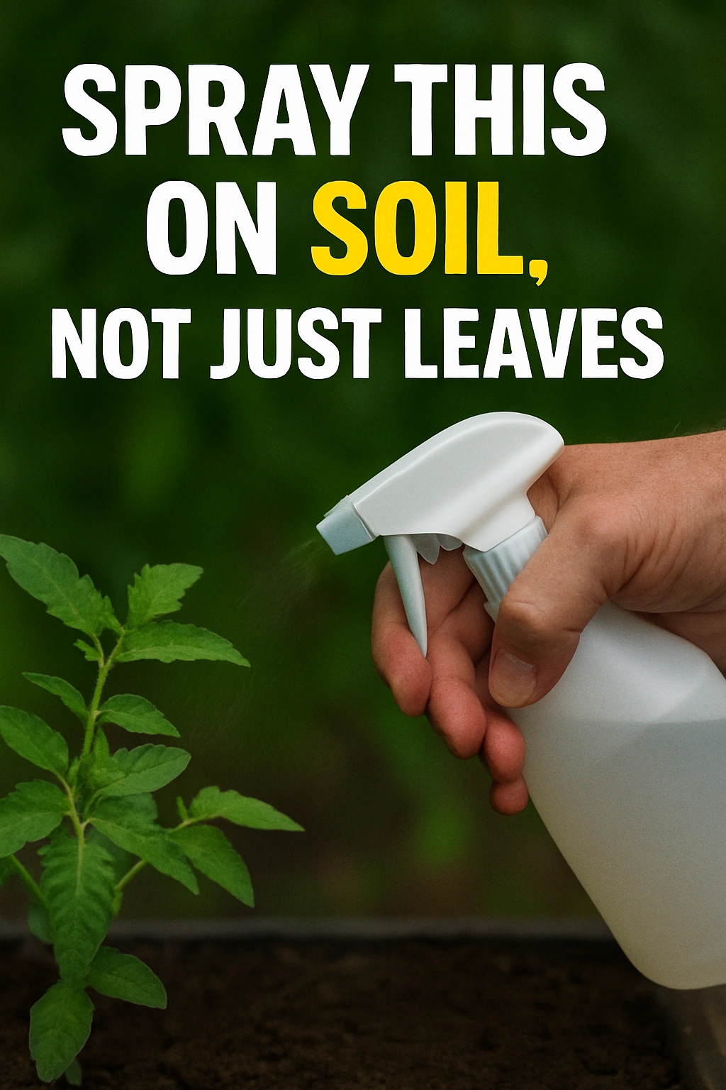 Spray This on Soil, Not Just Leaves