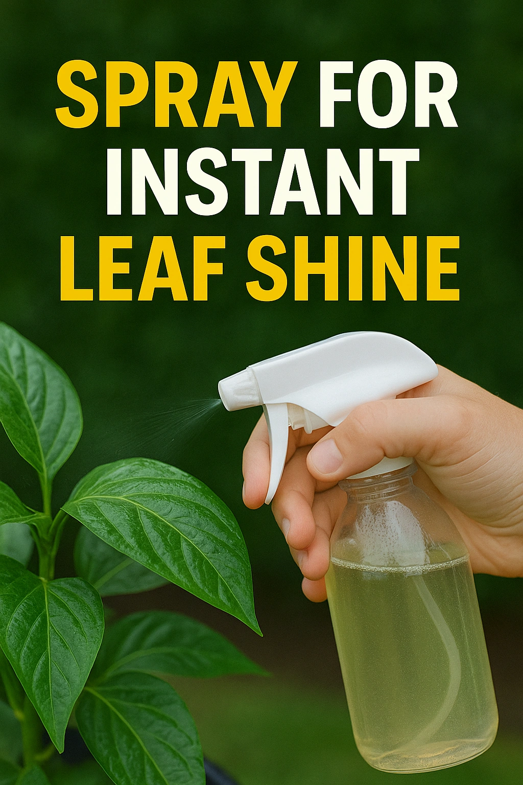Spray for Instant Leaf Shine