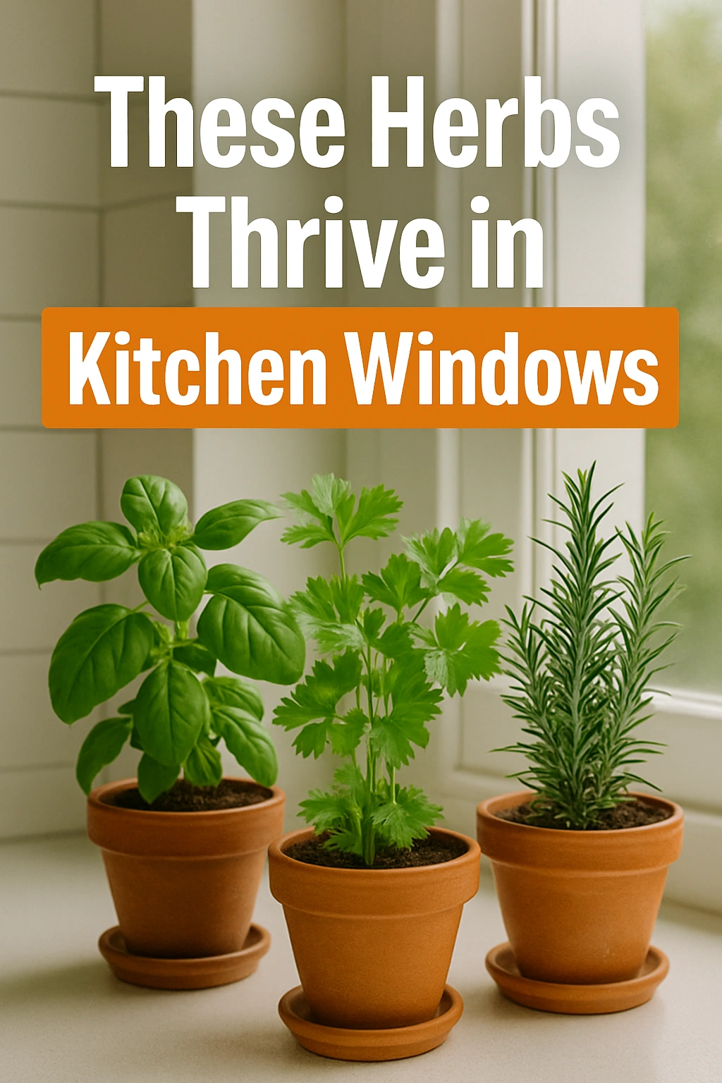 These Herbs Thrive in Kitchen Windows