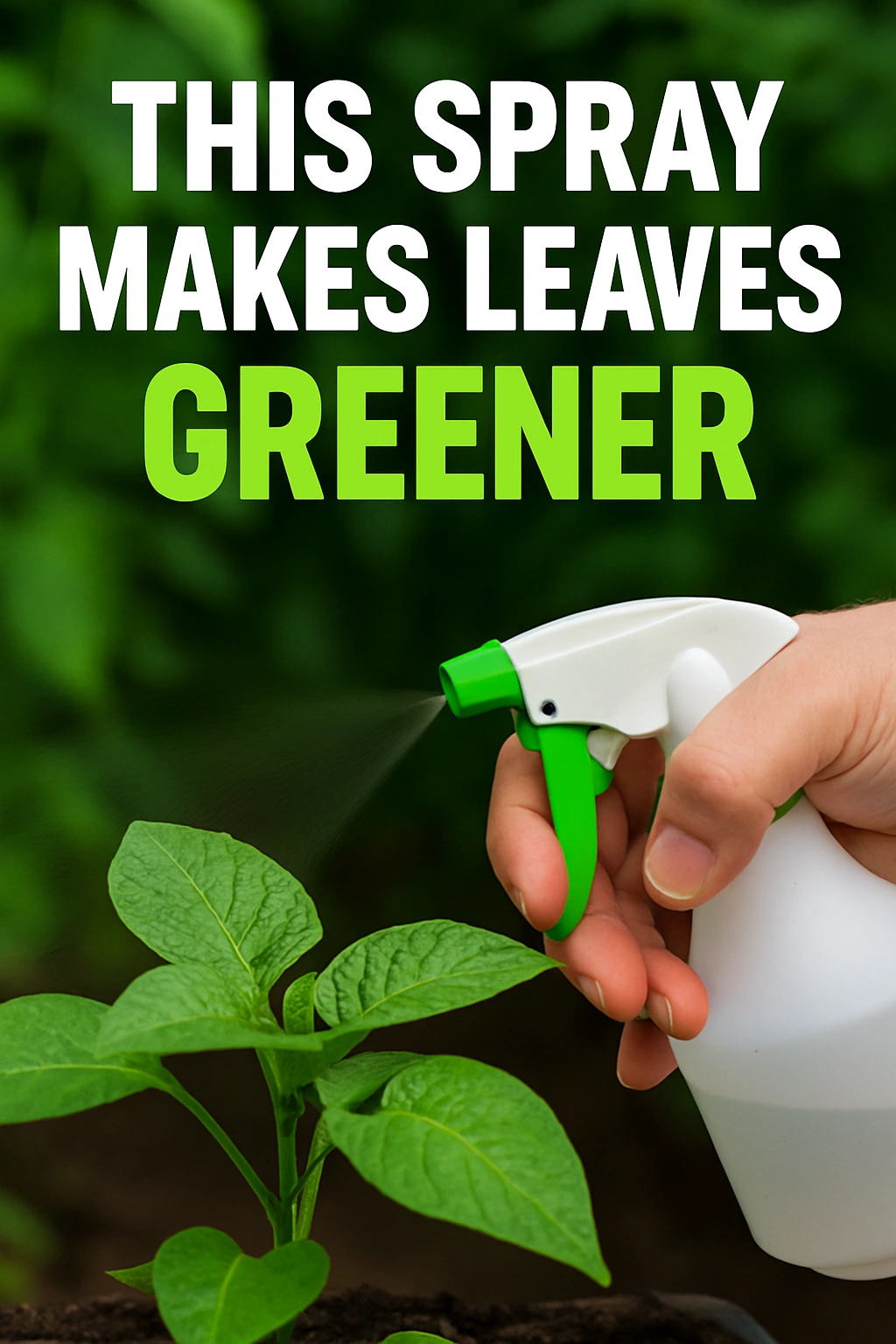 This Spray Makes Leaves Greener