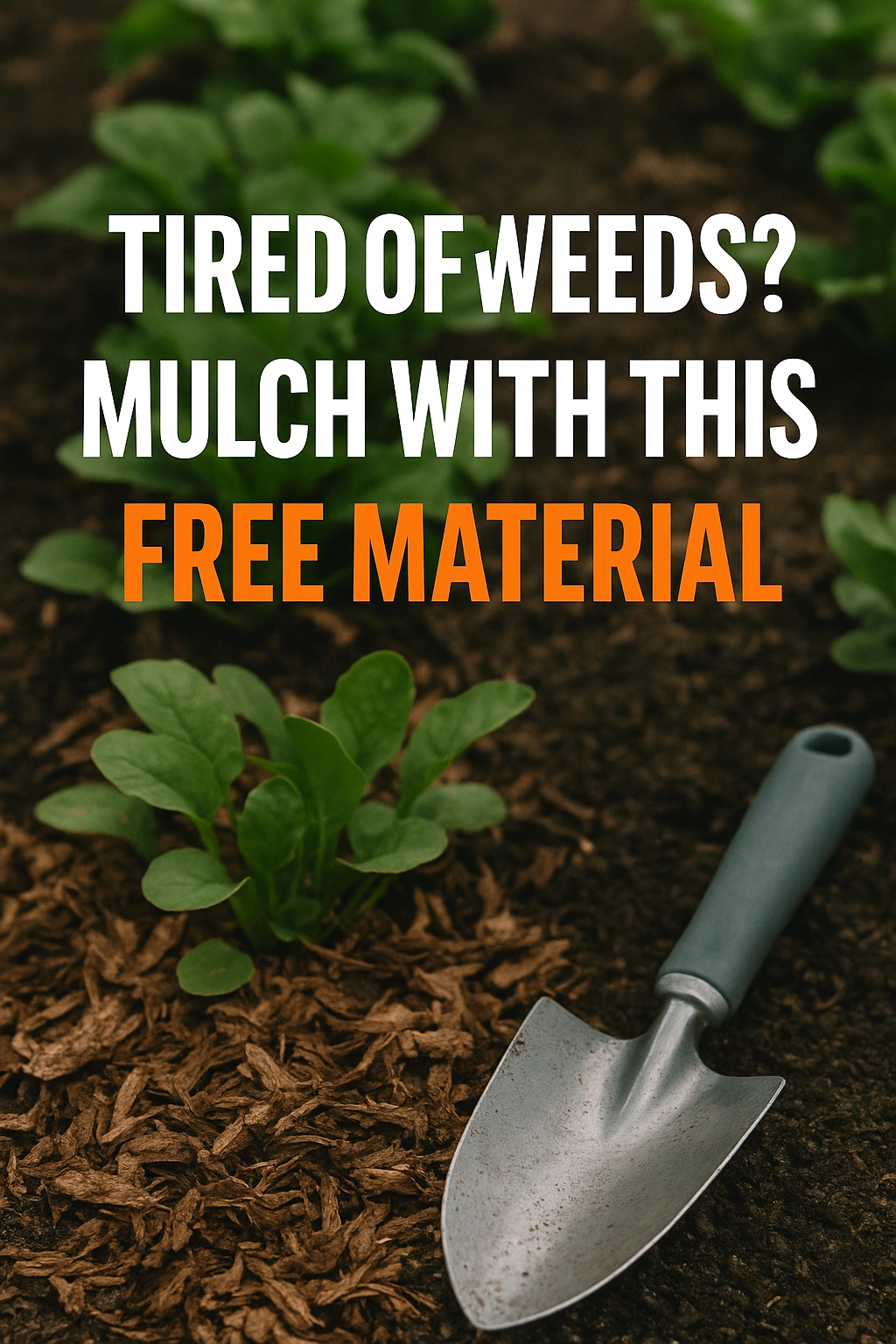 Tired of Weeds Mulch With This Free Material