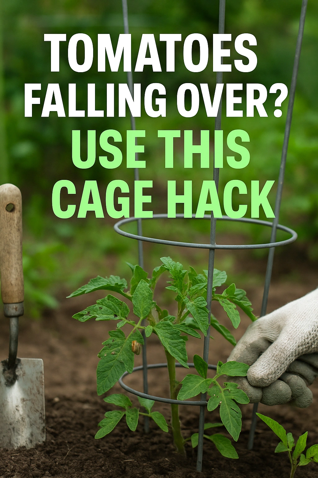 Tomatoes Falling Over Use This Cage Hack