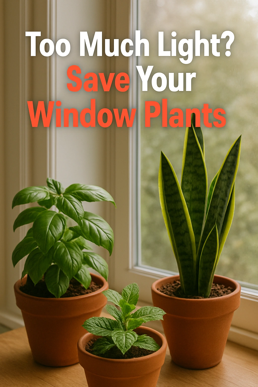 Too Much Light Save Your Window Plants