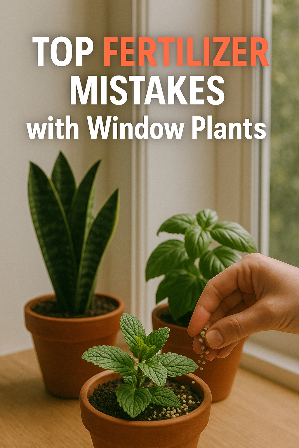 Top Fertilizer Mistakes with Window Plants