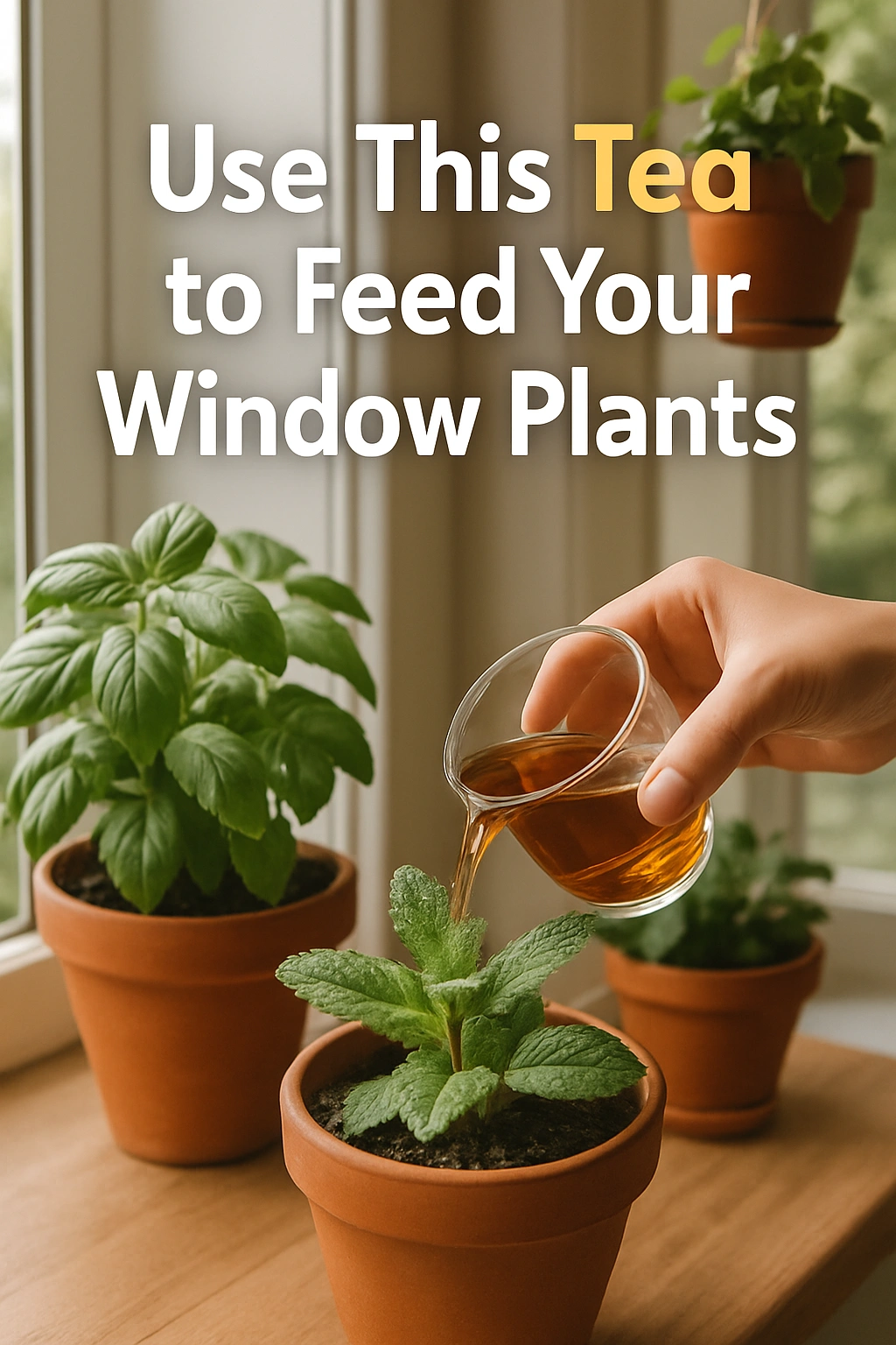 Use This Tea to Feed Your Window Plants