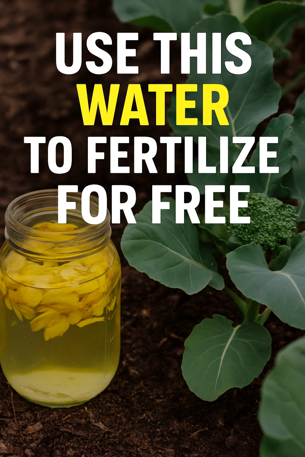 Use This Water to Fertilize for Free