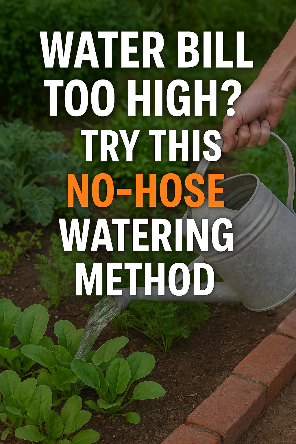 Water Bill Too High Try This No-Hose Watering Method