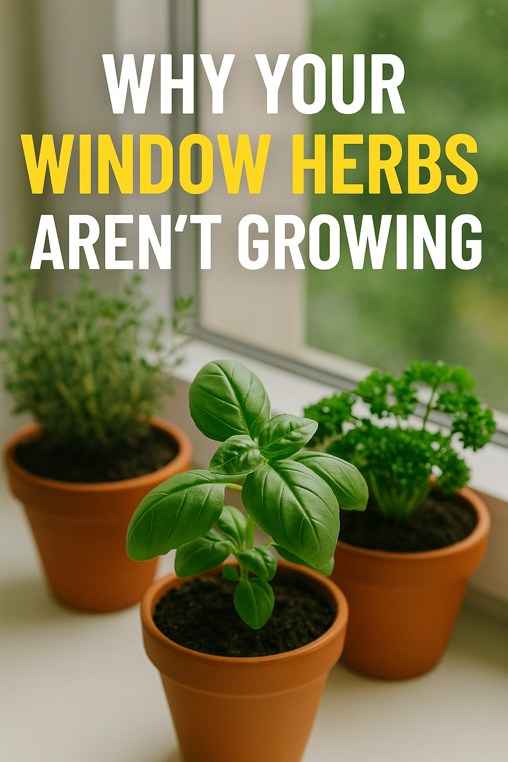Why Your Window Herbs Aren’t Growing