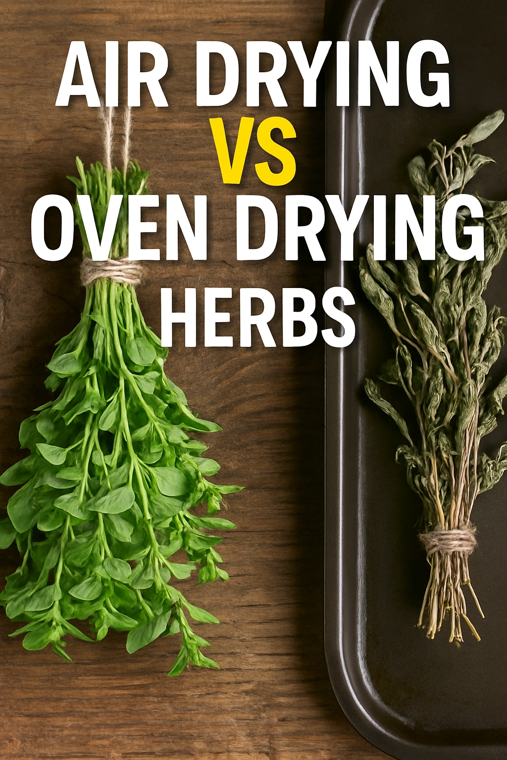 Air Drying vs Oven Drying Herbs