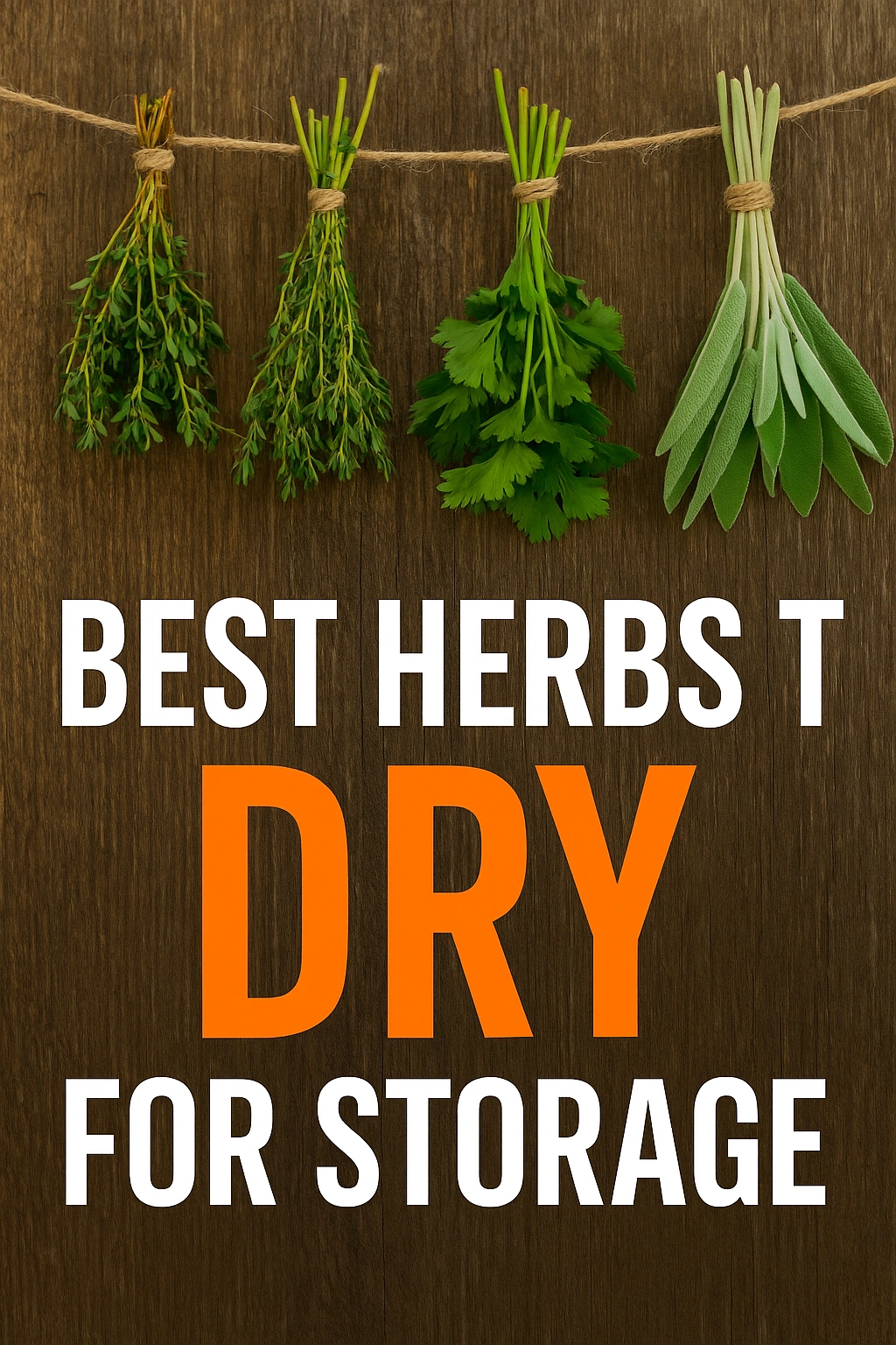 Best Herbs to Dry for Storage