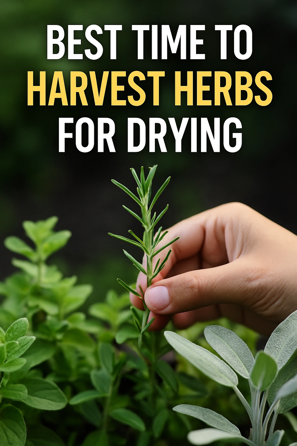 Best Time to Harvest Herbs for Drying