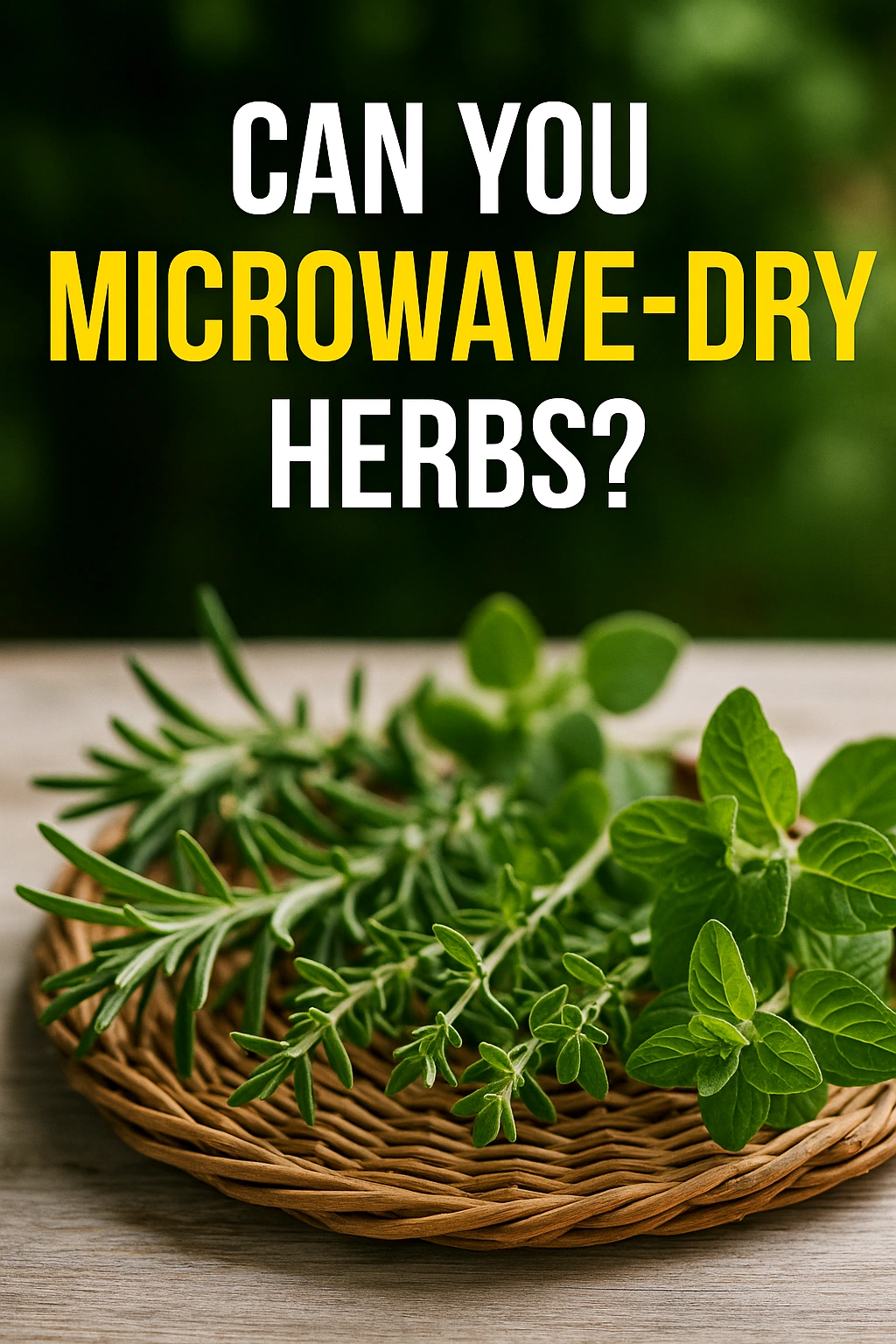 Can You Microwave-Dry Herbs
