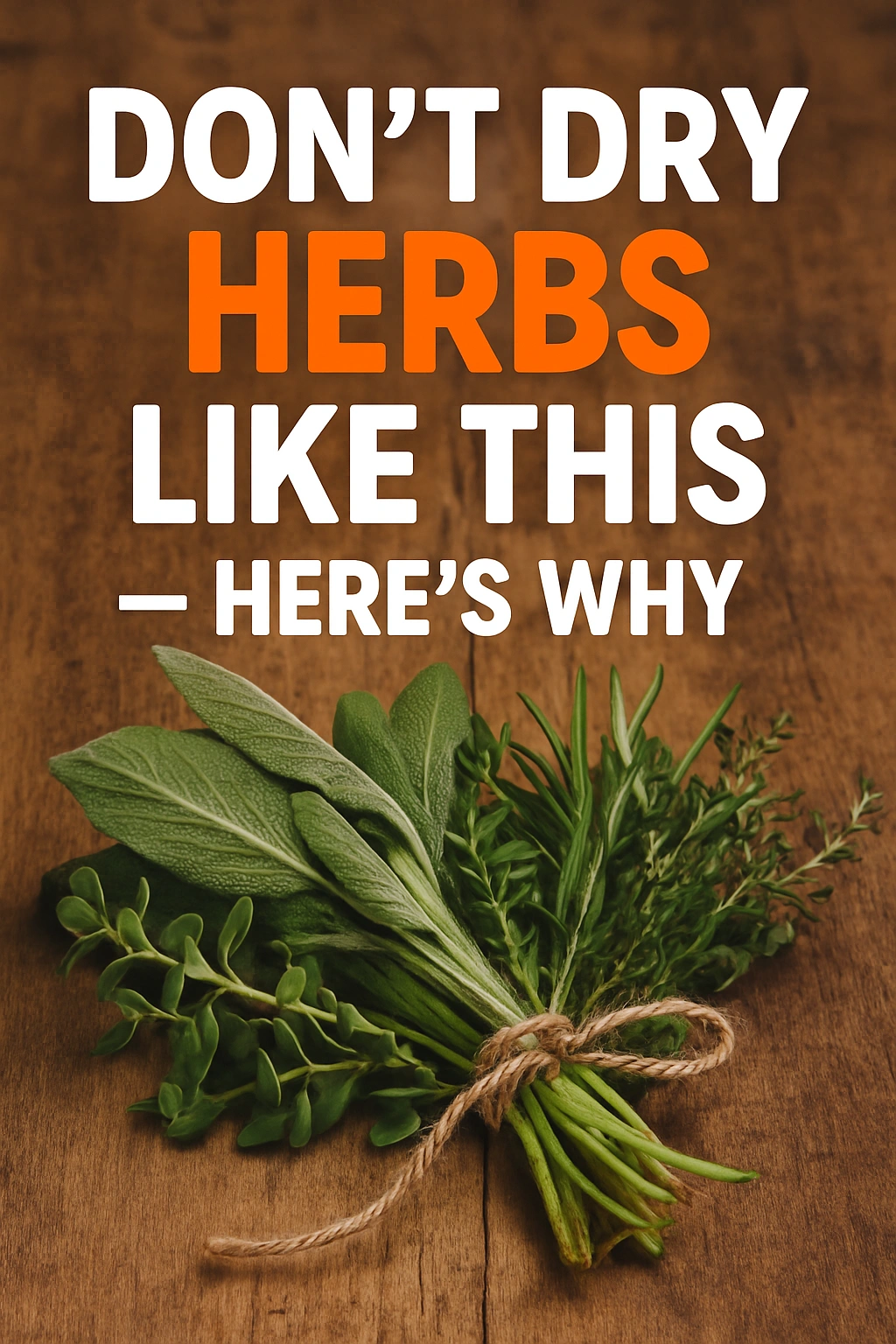 Don’t Dry Herbs Like This — Here’s Why