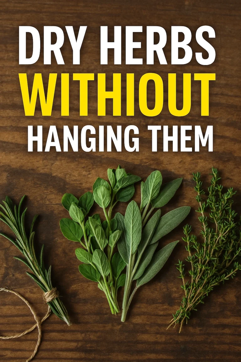 Dry Herbs Without Hanging Them