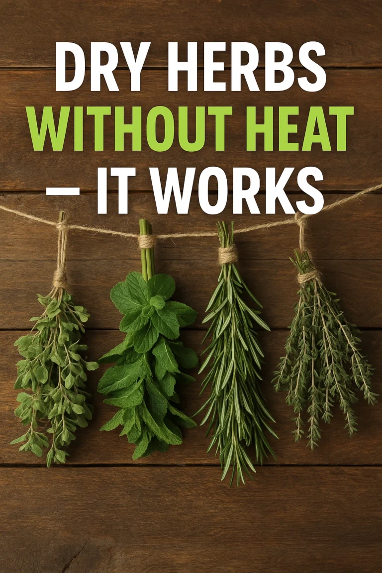 Dry Herbs Without Heat — It Works