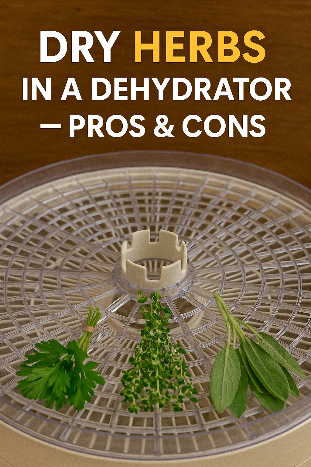 Dry Herbs in a Dehydrator — Pros & Cons