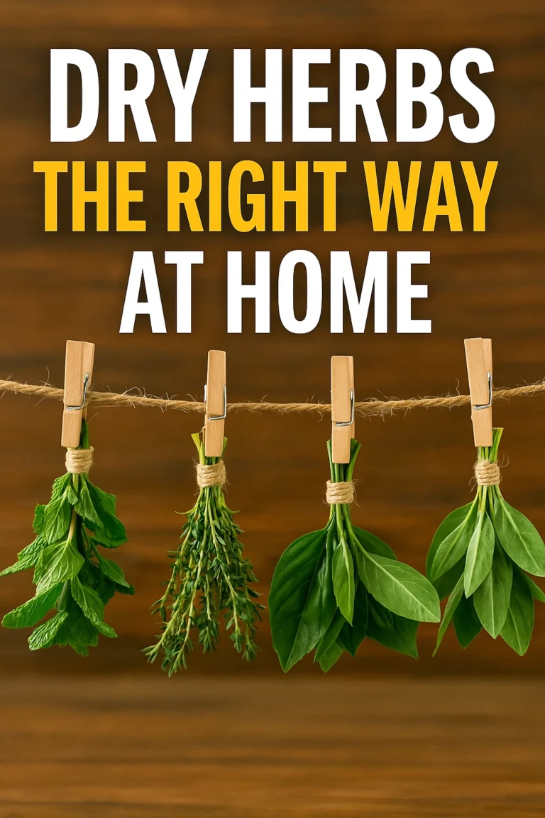 Dry Herbs the Right Way at Home