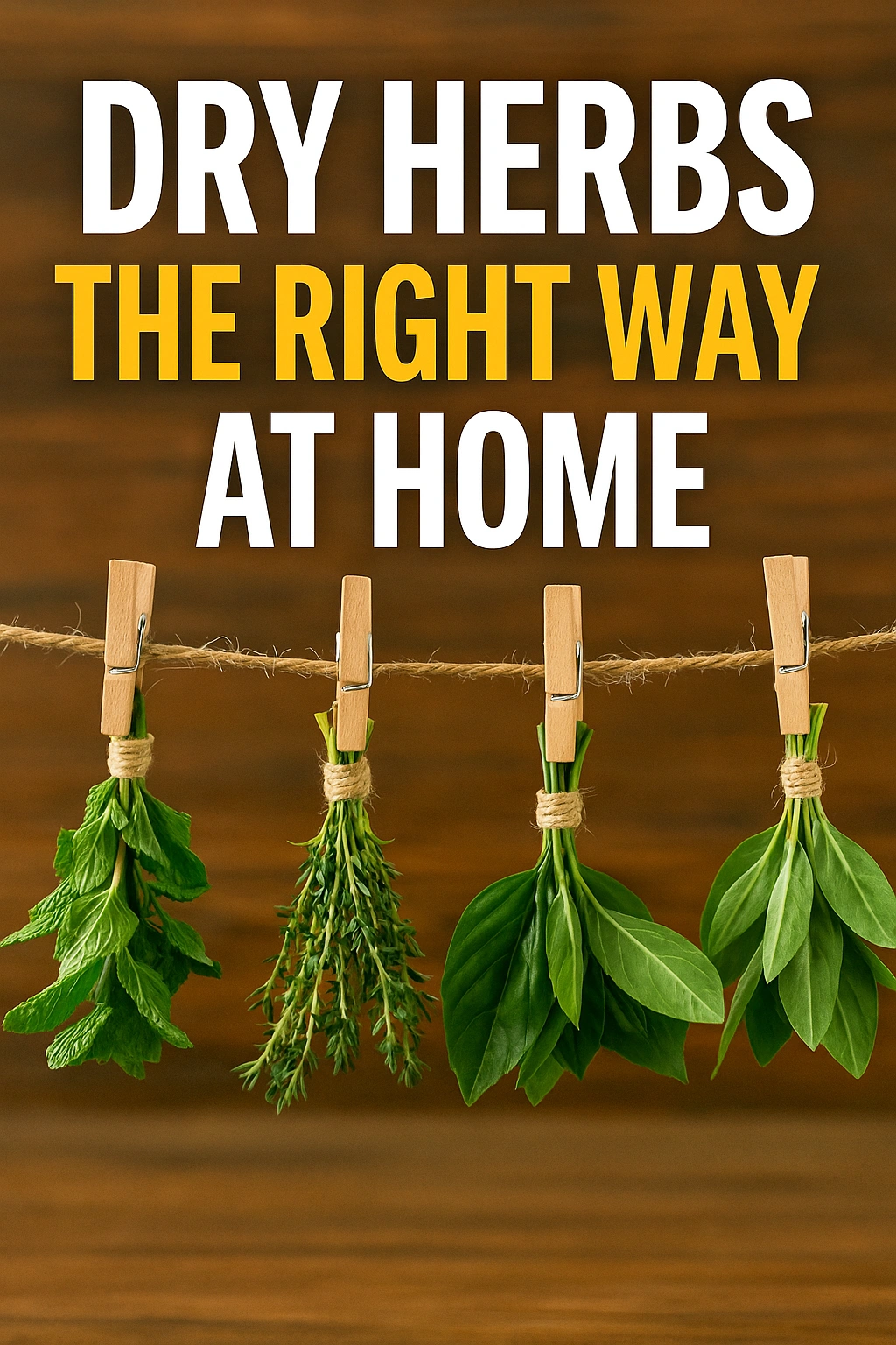 Dry Herbs the Right Way at Home