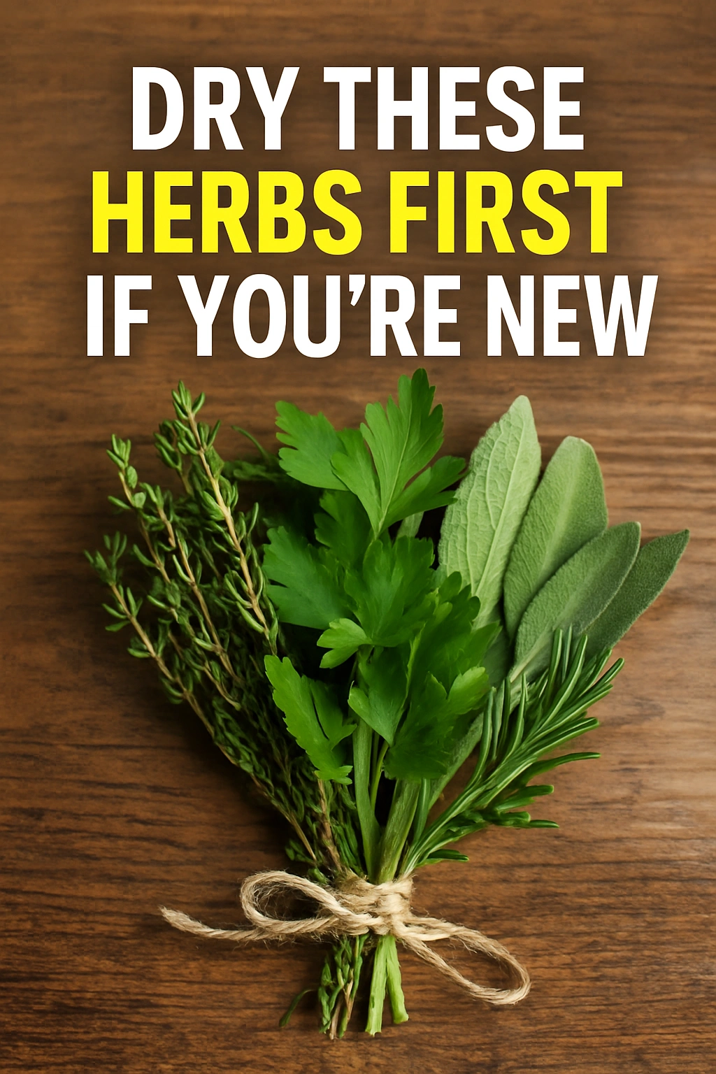 Dry These Herbs First If You’re New