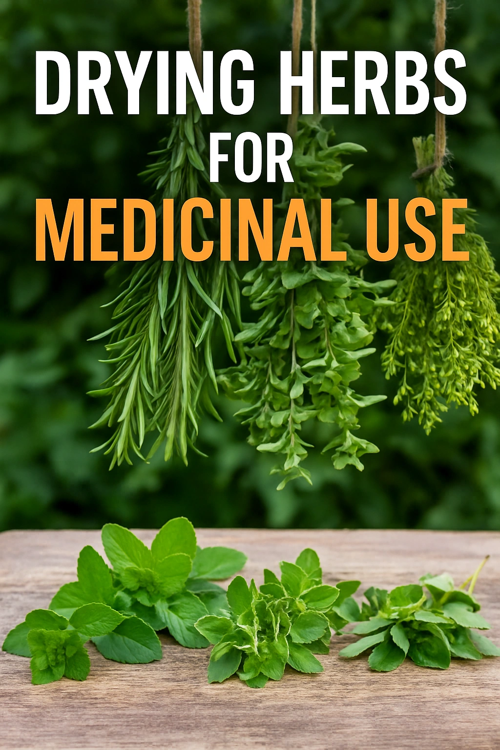 Drying Herbs for Medicinal Use
