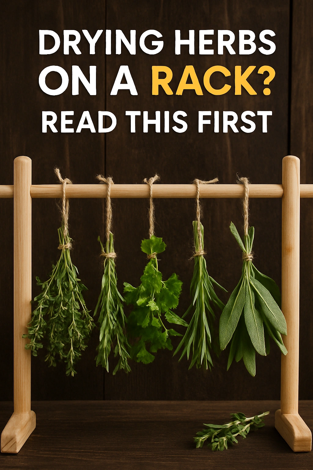 Drying Herbs on a Rack Read This First