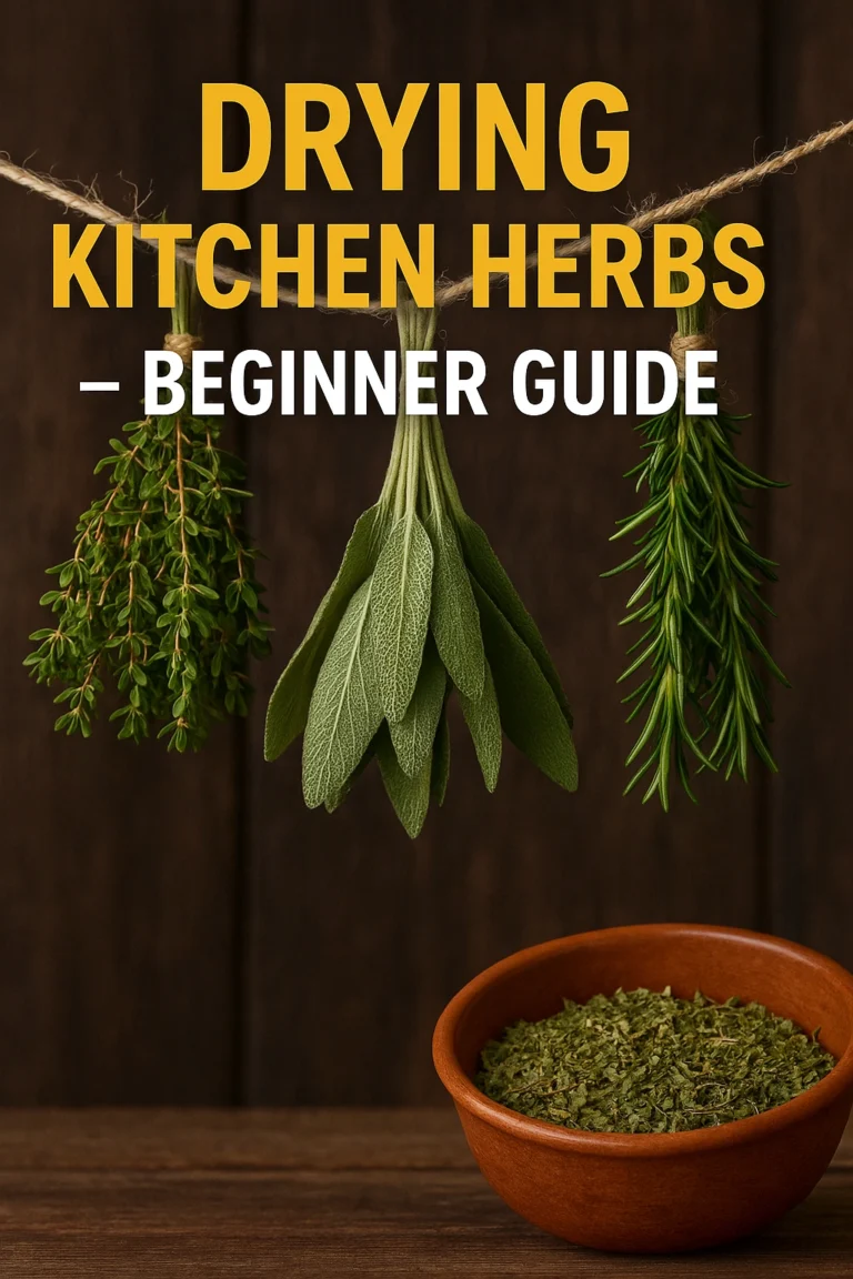 Drying Kitchen Herbs — Beginner Guide