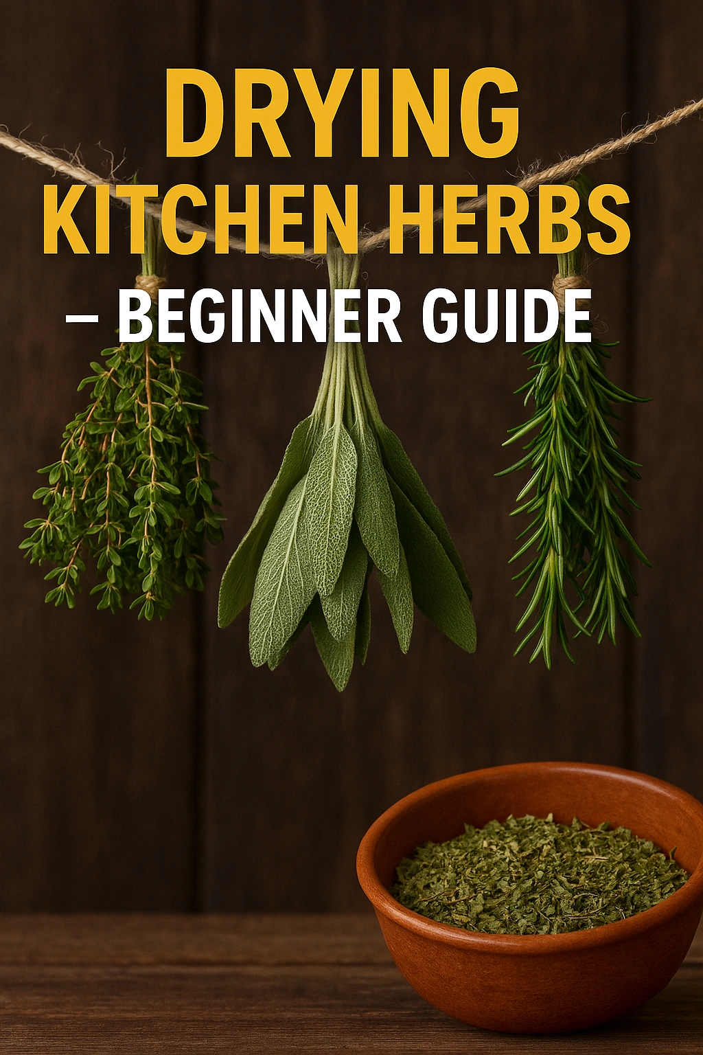 Drying Kitchen Herbs — Beginner Guide